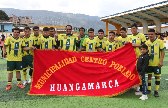 Alcalde provincial inauguró primer campeonato de fútbol inter centros poblados